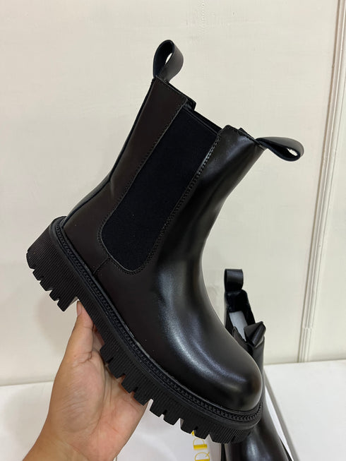 Women Ankle Chunky Chelsea Boots